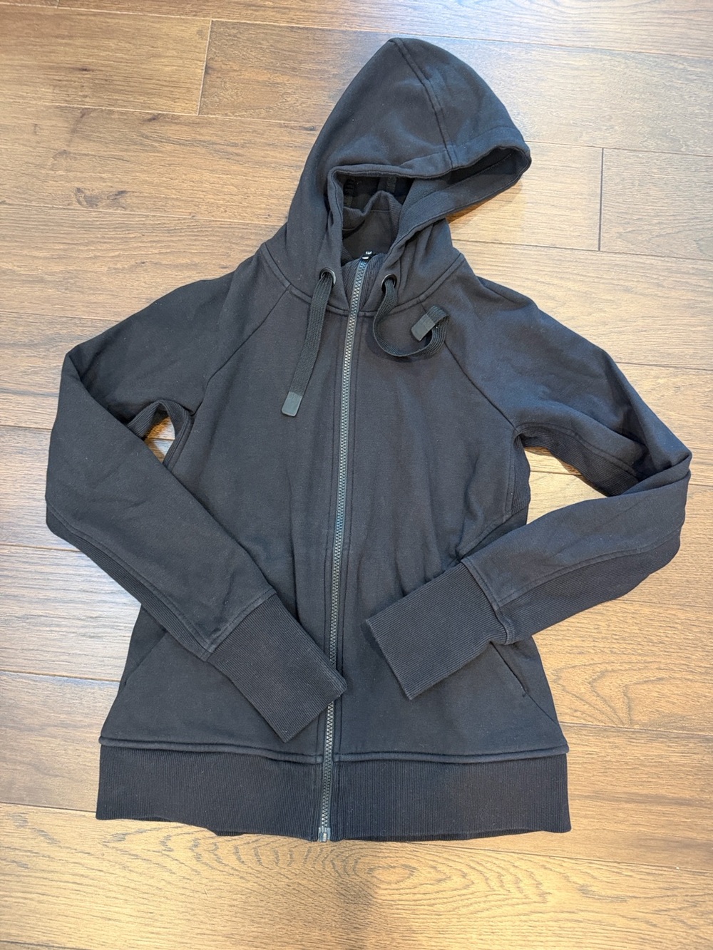 Athleta Black Triumph Hoodie Zip Up Size Small - C48-025